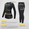 Thermal Underwear for Women, Winter Warm Base Layer Compression Set, Fleece Lined Long Johns Running Skiing