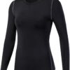Women's 3 Pack Dry Fit Athletic Compression Base Layer Long Sleeve