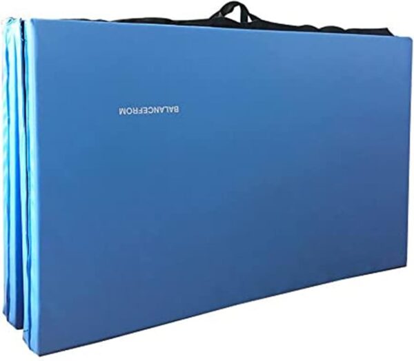BalanceFrom Folding Gymnastics Mat, Home Gym Floor Tumbling Equipment, 4' x 10' x 2"
