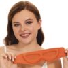ALASKA BEAR Sleep Mask Headband Design, Blindfold Eye Mask for Women Men 100% Blackout for Meditation Workout Travel, All Sleeping Positions (Tangerine)