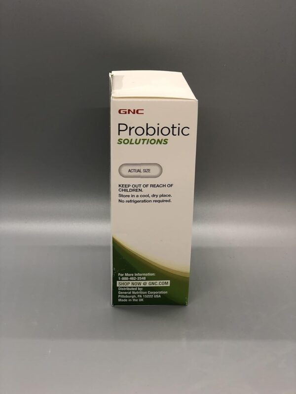 GNC Probiotic Solutions Weight Management Support with 25 Billion CFUs | Contains Clinically Studied Strains of Live, Active Probiotic Cultures, Vegetarian, Gluten Free, | 30 Capsules