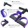 Multifunction Tension Rope, 6-Tube Elastic Yoga Pedal Puller Resistance Band, Natural Latex Tension Rope Fitness Equipment, for Abdomen/Waist/Arm/Leg Stretching Slimming Training