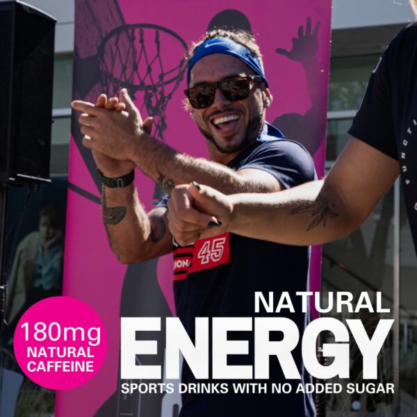 Pure Fuel Healthy Energy Drinks Limitless Lemonade - Sports Drinks - Plant Based - 180mg Natural Caffeine - 12pk x 16.9 fl oz
