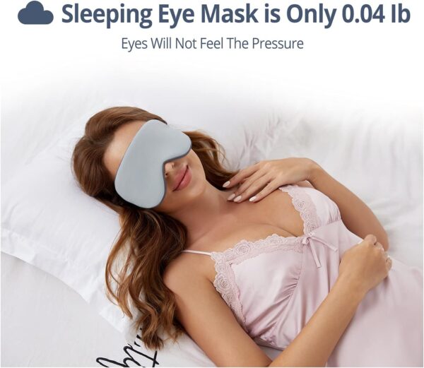 Sleeping Mask 2 Pack, Warm, Cool Double-Sided Use of Sleep Mask, Super Soft Blindfold with Adjustable Strap, Block Out Light, Comfort Sleep Eye Mask for Travel Meditation Nap