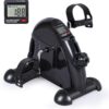 Mini Exercise Bike, Under Desk Bike Pedal Exerciser for Arm/Leg Exercise, Adjustable Resistance with LCD Screen Display for Home/Office Workout