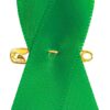 Curvier 100PCS Green Satin Ribbons for Mental Health Awareness Ribbon Lapel Pins