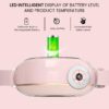 Portable Cordless Heating Pad，Heating Pad 5s Fast Heating，Heating Pads for Cramps with 3 Heat Levels and 3 Massage Modes，Menstrual Heating Pad for Women and Girl (Pink)