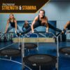 SereneLife 36"/40" Foldable Mini Trampoline - Compact Fitness Trampoline for Kids Adults, Exercise Rebounder with Foam Handle, Indoor/Garden Workout Equipment, Max Load 150/220 lbs