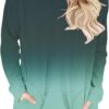 Angerella Women's Casual Loose Fit Pocket Shirts Printed Tops
