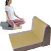BJDesign Foldable Igusa Tatami Floor Chair - Zen Meditation Cushion and Seat, Dual-Purpose, Eco-Friendly, Handmade with Natural Materials, Easy to Store - Versatile Seating for Adults and Kids