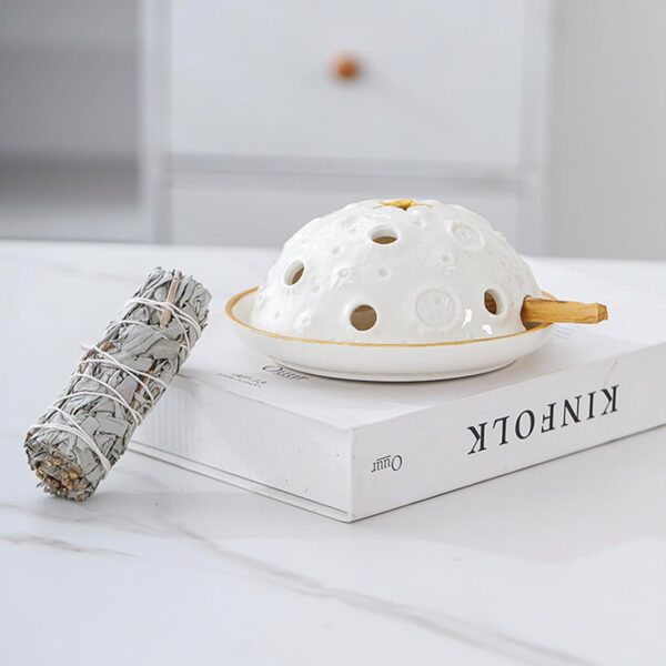 Handmade Ceramic Palo Santo Holder Sage Holder for Outside Meditation Decor Includes a Gift Card as a Thank You Gifts