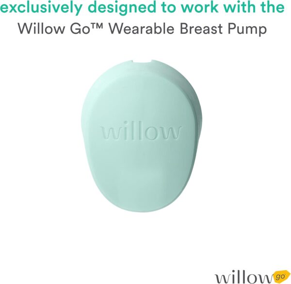 Willow Go Breast Pump Duckbill Valve Set, 2 Ct, Pump Valves for Spare Use or Replacement, Pair with Willow Go Wearable Breast Pump for Hands Free Pumping, BPA Free and Dishwasher Safe