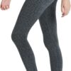 TSLA Women's Thermal Yoga Pants, High Waist Warm Fleece Lined Leggings, Winter Workout Running Tights with Pockets