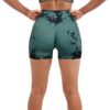 SUUKSESS Women Seamless Workout Sets Strappy Sports Bra High Waist Booty Shorts Outfits
