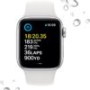 Apple Watch SE (2nd Gen) (GPS + Cellular, 40mm) - Silver Aluminum Case with White Sport Band, M/L (Renewed)