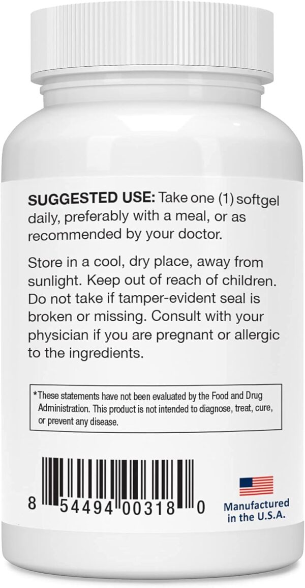 Eye Vitamin and Mineral Supplement with Zinc, Vitamins C & E, Omega 3, Lutein & Zeaxanthin - 60 Count