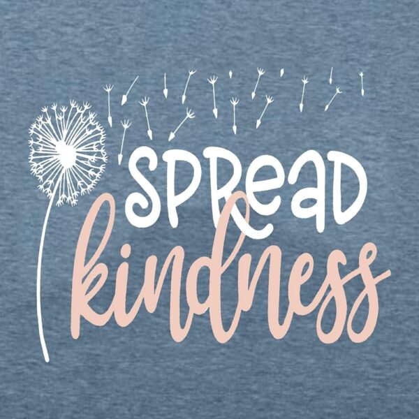 61mxDNNPrWL._AC_SL1000_.jpg Spread Kindness T Shirt for Women Summer Dandelion Graphic Tees Casual Funny Sayings Letter Printed Cute Shirts Tops