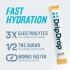 DripDrop Hydration - Zero Sugar Passion Fruit - Electrolyte Drink Mix Single Serve Powder Packets | Non-GMO, Gluten Free, Vegan | 32 Sticks