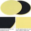 Fitness Disc Slides, 2pcs Gliding Discs Slider Fitness Disc Exercise Sliding Plate Sliding Discs Fitness Core Slider Workout for Gym, Home, Yoga, Pilates (yellow)