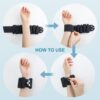 Prodigen Wrist & Ankle Weights for Women, Wearable Silicon Arm & Leg Weights, Size Adjustable Ankle Weights，Wearable Bracelet for Strength Training Walking Running Yoga Pilates Jogging for Men Set of 2