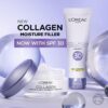 L'Oreal Paris Collagen Moisture Filler Face Cream, Anti-Aging Face Moisturizer, Non-Greasy Fragrance Free Skin Care Formula For Up to 48HR Hydration, 3.4 Oz
