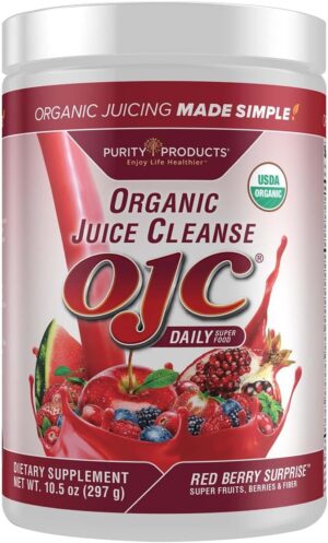 Certified Organic Juice Cleanse (OJC) - OJC Super Reds - 5 Grams Fiber, 10.5 oz (297 g)