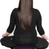 Hugger Mugger Zen Meditation Cushion - Wider Base, Use Horizontally or Vertically, Buckwheat Filled, Durable Fabric, Handmade in USA