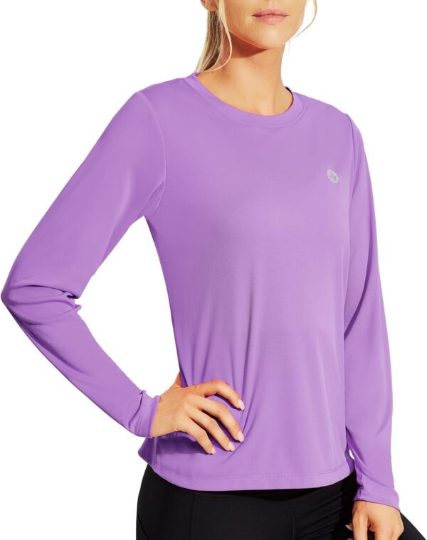 Women's Long Sleeve T-Shirts UPF 50+ Sun Protection Shirts Dry Fit Athletic Top Moisture Wicking Running Hiking Yoga