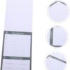 Weekly Meal Planner Notebook Tearable Household Diet Journal for Food Lists & Grocery Planning 1 Book of Calendar for Meal Prep & Healthy Eating