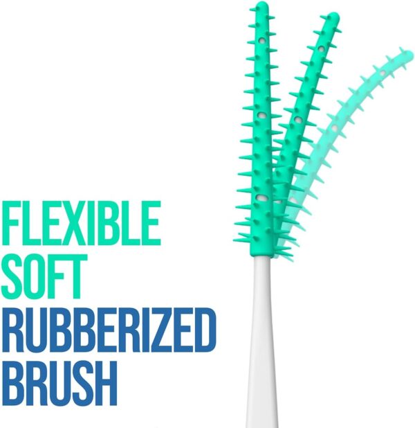 Original Dental Picks Mint Soft Rubberized Tooth Picks Easy to Use Brush Picks 100Ct/Pack, 2 Packs (200Ct)