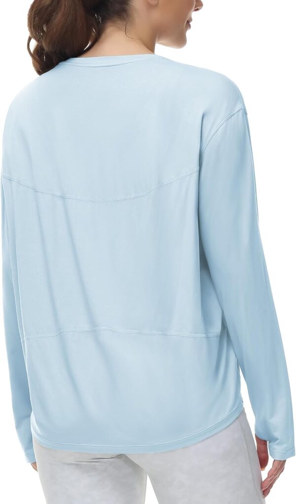 THE GYM PEOPLE Women's Long Sleeve Workout Shirts Back Loose Fit Running Tee Tops with Thumb Hole