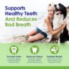61oFWghGIXL._AC_SL1100_.jpg Dog Teeth Cleaning Powder, Dog Plaque and Tartar Remover, Bad Breath Treatment for Dogs with USDA Organic Sea Kelp Powder, Dog Dental Care Made Easy, for All Ages, 6oz