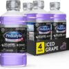 Pedialyte AdvancedCare Pedialyte AdvancedCare Plus Electrolyte Drink with 33% More Electrolytes and Has PreActiv Prebiotics, Iced Grape, 1 Liter, 4 Count