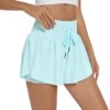 Blaosn Flowy Athletic Shorts for Women Workout Running Gym Yoga High Waist Skort Sweat Skirt Cute Clothes Summer Outfits