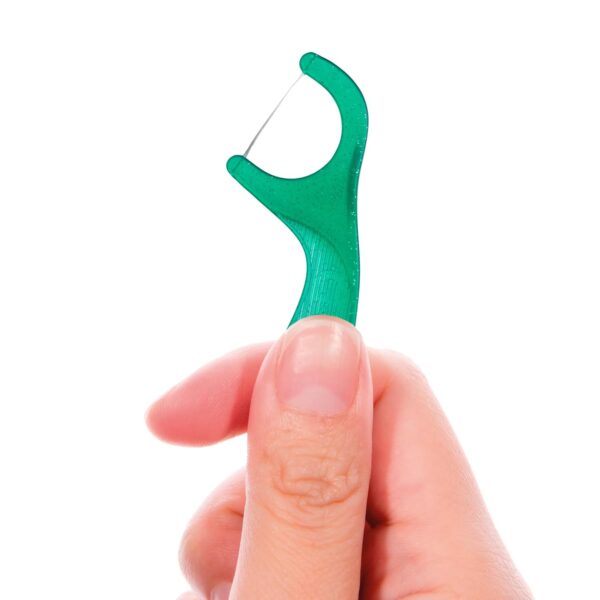 GUM Professional Clean Floss Picks - Extra Strong Shred-Resistant Floss, Easy Grip Handle - Dental Flossers for Adults - Fresh Mint Flavor, 150ct