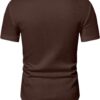 JMIERR Mens Muscle Slim T Shirt V-Neck Longline Henley Shirt Gym Workout Athletic Tee Shirts