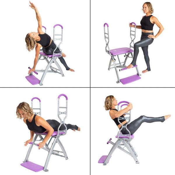Life's A Beach Pilates PRO Chair Max with Sculpting Handles + Shape Transform & Reform + Total Gym Home Workout + Adjustable Resistance Levels