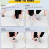 Adjustable Ankle Weights for Women Men 1 Pair 2 4 6 8 10 LBS Leg Weights Hand Arm Wrist Weights with Removable Weight, 1-5 LB Each Ankle Strength Training Weight for Physical Therapy Gym Fitness Walking Running