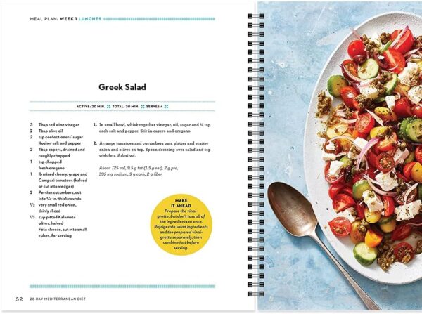 The 28-Day Mediterranean Diet: Daily Meal Plans, Delicious Recipes, and Tips for Building a Way of Eating You’ll Love for Life - Quick and Easy Planner to Adapt a Healthy Eating Habit!