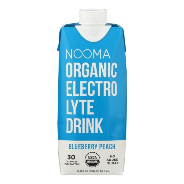 NOOMA Organic Electrolyte Drink, Blueberry Peach, 16.89 Fluid Ounce