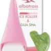 Gua Sha & Ice Roller for Face, Small Gifts, Facial Tools for Puffiness and Redness Reducing Skin Care Routine, Self Care Massage Gift for Women Men