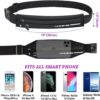 Slim Running Belt for Women Men,Runners Fanny Pack Phone Holder,Run Pouch Waist Belt for Workout Jogging,Money Belt Running Gear Accessories(Black)