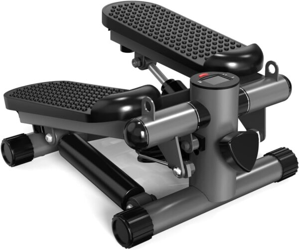 61pb2rKV4AL._AC_SL1197_.jpg Steppers for Exercise at Home, Mini Stair Stepper with Resistance Bands Workout Equipment Up to 300LBS Loading Capacity, Hydraulic Fitness Stepper with LCD Monitor