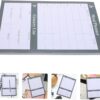 Weekly Meal Planner Notebook Tearable Household Diet Journal for Food Lists & Grocery Planning 1 Book of Calendar for Meal Prep & Healthy Eating