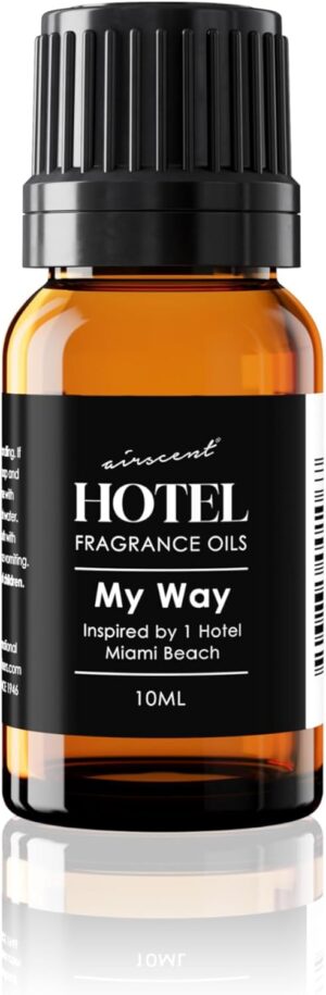 My Way Diffuser Oil Inspired by The 1 Hotel Miami Scent - Air-Scent My Way Fragrance Oil Blend - 10 mL, 0.34 fl oz Glass Dropper Bottle with Euro Cap for Aromatherapy Diffusers and Humidifiers
