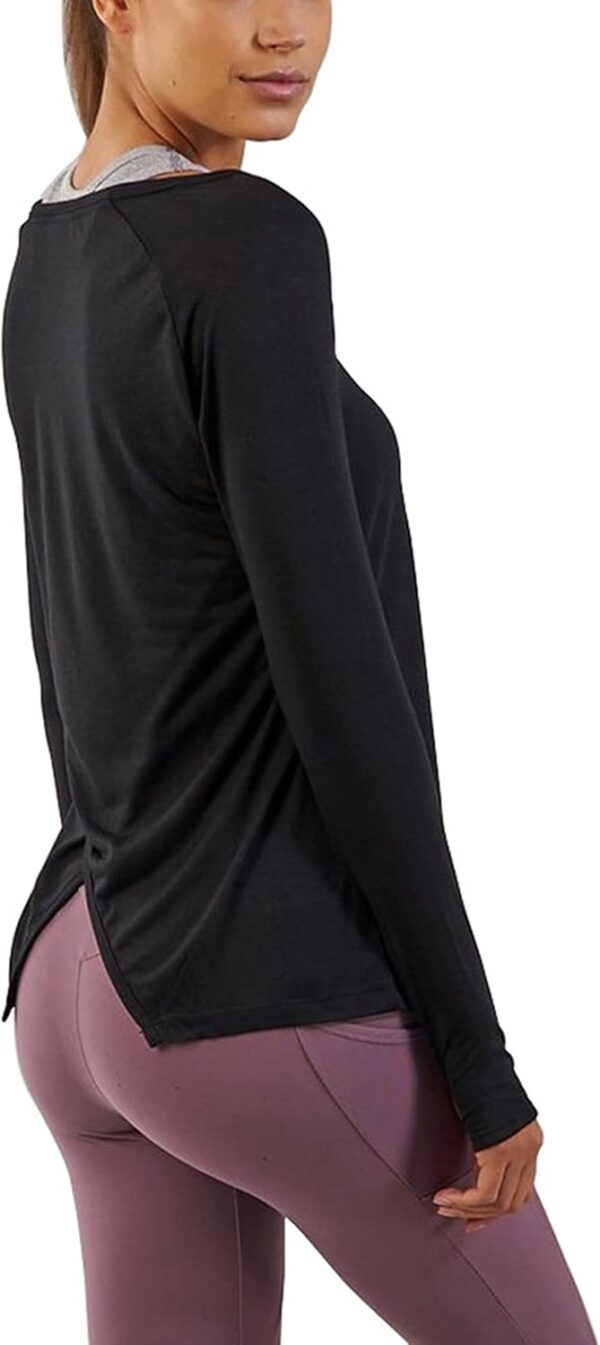 Bestisun Long Sleeve Yoga Workout Tops Lightweight Thumbhole Shirts Athletic Wear for Women