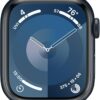 Apple Watch Series 9 [GPS + Cellular 41mm] Midnight Aluminum Case with Midnight Sport Band S/M (Renewed)