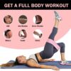 Non-Slip Fabric Resistance Bands for Working Out, Loop Exercise Bands for Booty Leg, Butt, Glute, Stretch Workout Bands for Women & Men, Hip Elastic Bands for Home Gym Fitness, Yoga, Pilates