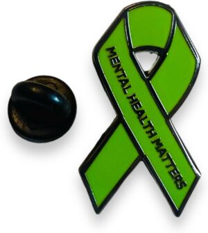 End The Stigma - Mental Health Matters Pin Badge, enamel