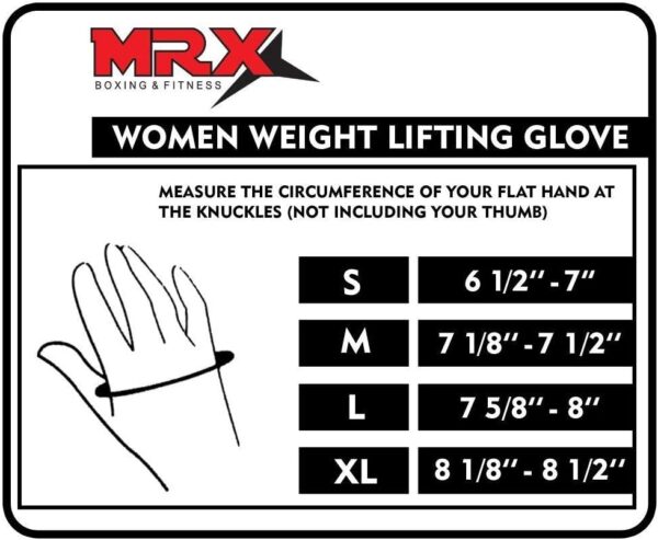 MRX Ladies Weight Lifting Gloves Women Fitness Training Exercise Glove Anti Slip Padded Shock-Absorbing Extra Grip Crossfit Multi Colors